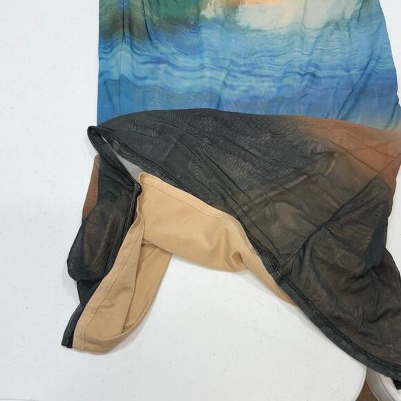 AFRM Multicolor Strapless Midi Dress - Picture 5 of 7